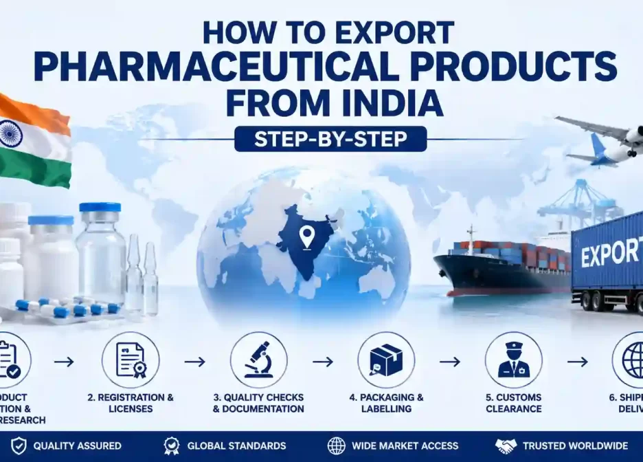 How to Export Pharmaceutical Products from India (Step-by-Step)