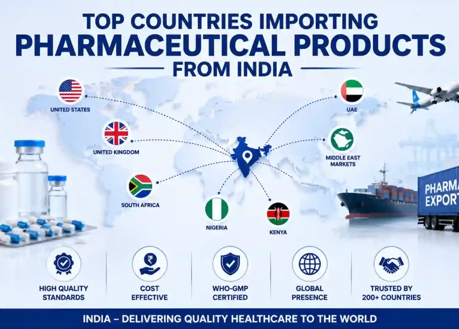 Top Countries Importing Pharmaceutical Products from India